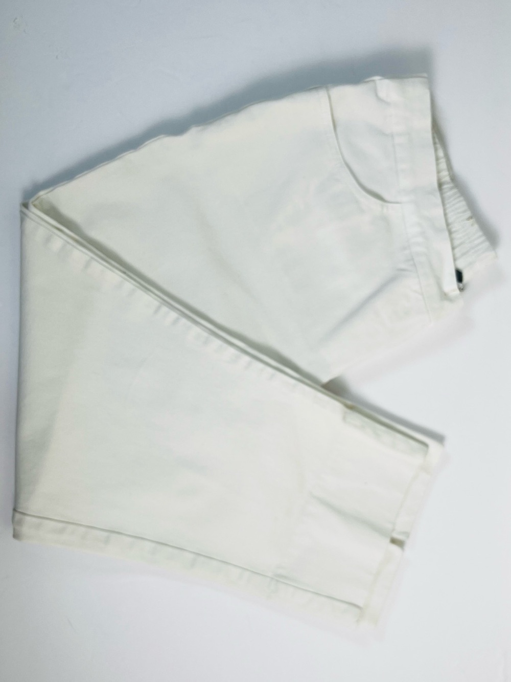 Isaac Mizrahi Lady White Stretch Cropped Pants size 12P - Picture 10 of 10